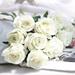 Brenberke Elegant Simulation Rose Bouquets - Lifelike Floral Beauty for Home and Events