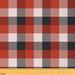 Red And Black Plaid Fabric by the Yard Buffalo Grid Decorative Fabric Geometric Stripe Upholstery Fabric Geometry Tartan Check Waterproof Fabric for Quilting Sewing DIY Art Quilt Fabric 2 Yards