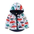 HIBRO Girls 4t Winter Clothes Girls Baby Winter Hooded Boys Jackets Warm Coats Sweatshirt Kids Cartoon Girls Coat&jacket