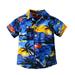 mveomtd Toddler Summer Kids Boy Casual Clothes Short Sleeve Floral T Shirt Beach Shirt Tops Outwear Boy Small Short Boy Basketball Undershirt