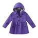 Frostluinai Savings Clearance 2023! Winter Coats for Kids Baby Boys Girls 2023! Toddler Kids Baby Boys Girls Fashion Solid Color Windproof Jacket Detachable Hooded Windbreaker Coat Infant Outerwear