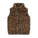 Frostluinai Savings Clearance 2023! Baby Clearance 2023! Toddler Baby Boys Girls Leopard Print Stripe Plush Cute Winter Thick Casual Keep Warm Singlet Coat Jacket