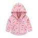 HIBRO Girls 4t Winter Clothes Girls Baby Winter Hooded Boys Jackets Warm Coats Sweatshirt Kids Cartoon Girls Coat&jacket