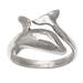 'Dolphin-Shaped Sterling Silver Wrap Ring Made in Bali'