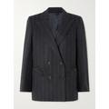 Blazé Milano - Everynight Double-breasted Pinstriped Wool And Cashmere-blend Blazer - Gray