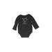 Carter's Long Sleeve Onesie: Gray Bottoms - Size 9 Month