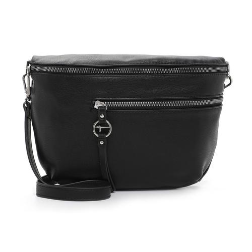 „Gürteltasche TAMARIS „“TAS Nele““ Gr. B/H/T: 23 cm x 20 cm x 7 cm, schwarz (black) Damen Taschen Gürteltaschen Logo Anhänger“