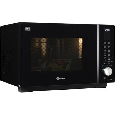 BAUKNECHT Mikrowelle "MF 255 B", schwarz, B:49cm H:32,5cm T:46,8cm, Mikrowellen_Minibacköfen_Kleinküchen, intelligente Technologie ohne Drehteller