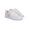 Sneaker DC SHOES "Court Graffik", Gr. 6,5(37,5), bunt (weiß, silber), 55.99% Leder, 43.71% Synthetikmaterial, 0.3% TPU, Schuhe