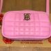 Burberry Bags | Burberry Camera Lola Mini Quilted Pink Leather Shoulder Bag | Color: Pink/Silver | Size: 8" W X 5" H X 2.75" D