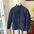 J. Crew Jackets & Coats | 30% Off With Bundle! Quilted Navy Jacket. Unisex | Color: Blue | Size: M