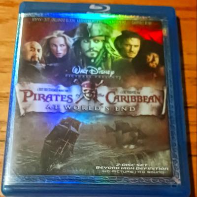 Disney Media | Pirates Of The Caribbean At World's End On Blu-Ray Johnny Depp | Color: Orange | Size: Os