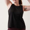 Athleta Tops | Athleta Tank Top Womens 3x Black Vital 2.0 Crew Neck T Shirt Athleisure Gym | Color: Black | Size: 3x