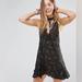 Free People Dresses | Free People Floral French Girl Slip Dress Mini Dress Lace Rare | Color: Black/Brown | Size: L
