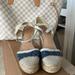 Coach Shoes | Coach Espadrilles, Like New Condition | Color: Blue/Tan | Size: 9.5