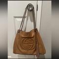 Gucci Bags | Gucci Leather Soho Shoulder Handbag | Color: Cream/Tan | Size: Os