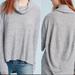 Anthropologie Tops | Anthropologie Maeve Gray Ribbed Cowl Neck Long Sleeve Sweater | Color: Gray | Size: Xl