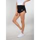 Sweatshorts ALPHA INDUSTRIES "ALPHA Women - Shorts Basic Short SL Wmn" Gr. L, Normalgrößen, schwarz (black) Damen Hosen Kurze