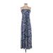 Lani California Casual Dress - Maxi: Blue Dresses - Women's Size Small