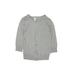 ABound Cardigan Sweater: Gray Solid Tops - Kids Girl's Size X-Large