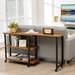 Ebern Designs Collinsburg Reversible L-Shape Desk Wood/Metal in Black | Wayfair E22DA117E48A4A8E91A8CDCE7EFF7C17