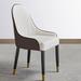 Everly Quinn Set Of 2 Dining Chair w/ Pu Leather White Solid Wood Metal Leg Upholstered, For The Dining Room | Wayfair