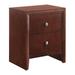 Red Barrel Studio® Joseph 2- Drawer Nightstand Wood in Brown | 24.5 H x 22.5 W x 16.5 D in | Wayfair 622F5AF9246040588F27719AECEF6B5C