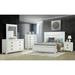 House of Hampton® Jerrylene 4 Piece Bedroom Set Upholstered in White | 15 H x 60 W x 80 D in | Wayfair 3868E1B496184E5AB40D1C18C4F04202