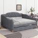 Alcott Hill® Clarabeth Daybed Upholstered in Brown/Gray | 38.6 H x 79.5 W x 95.1 D in | Wayfair E9A3A9175A9946C7B6DCE7EFAE425785