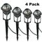 4 pièces 3W 5W lumière extérieure de paysage de jardin 220V110V 12V LED lampe de pelouse COB éclairage étanche lumière LED projecteurs de chemin de jardin