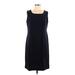Briggs New York Casual Dress - Sheath Square Sleeveless: Black Print Dresses - Women's Size 12