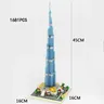 Architettura moderna di fama mondiale Micro Diamond Block emirati arabi uniti Dubai Burj Khalifa