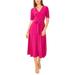 V-neck Tie Waist Knit Dress