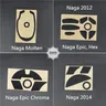 1 set mouse foot sticker pattini per mouse per Razer Naga fuso Naga Epic 2012 Hex Epic Chroma / Naga