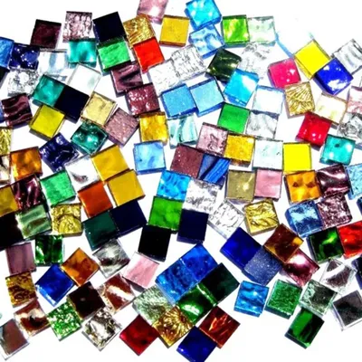 100g Multi Farben Platz Klar Glas Mosaik Fliesen Für DIY Handwerk mosaico, Der Puzzle Kunst Handwerk