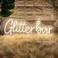 Glitter Bar Neon Sign Led Lights Bar Club Pub Room Decor Wall Hanging Neon Led Sign Birthday Party