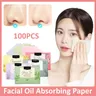100 stücke Frauen Gesicht Öl absorbieren des Papier Schönheit Frau Gesichts pflege Papier absorbiert