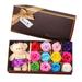 SEAYI Valentine s Day Creative Simulation Rose Bouquet Sets Colorful Rose Artificial Soap Flower Gifts with Box Wedding Valentine s Day Gifts for Girlfriend Her Multicolor