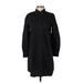 Madewell Casual Dress - Shirtdress: Black Dresses - Women's Size Small