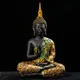 Große Buddha Statue Thailand Buda Buddha Skulptur grünes Harz handgemachte Buddhismus Hindu Fengshui