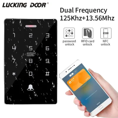 Outdoor IP67 wasserdichte Zugangs kontrolle Tastatur RFID 125kHz 13,56 MHz Standalone Access Controller RFID Reader