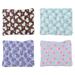 4pcs Guinea Pig Bed Small Animals Fleece Sleep Mat Pad Warm Mattress Bed