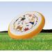 Dog Frisbees 10 Inch Dog Flying Disc Durable Dog Toys Nature Rubber Flying Saucer Orange