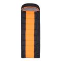 Winter Sleeping Mattress Portable Heating Cushion for Backpacking (Black Orange)