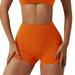 eczipvz Leggings for Women Tummy Control Women s High Waist Yoga Shorts Tummy Control Workout Running Biker Volleyball Shorts for Women with Side Pockets S Orange