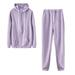 AherBiu Womens Sweatsuits 2 Piece Set Zip up Hoodie Jacket Pants Sweat Suits Jogging Suit Sets for Women