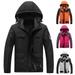 YMH Women Winter Waterproof Ski Warm Snow Coat Windbreaker Hooded Raincoat Jacket