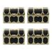 12pcs Decorative Pirate Storage Box Golden Treasure Box Plastic Chests