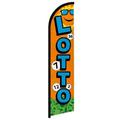OnPoint Wares| Lotto Windless Banner Flag | Advertising Flag/Business Flags | 11.5ft x 2.5ft