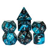 Cusdie 7-Die DND Dice Set - Premium Aluminum Metal Dice Polyhedral D&D Dice Set for Dungeons and Dragons TTRPG Role Playing Games